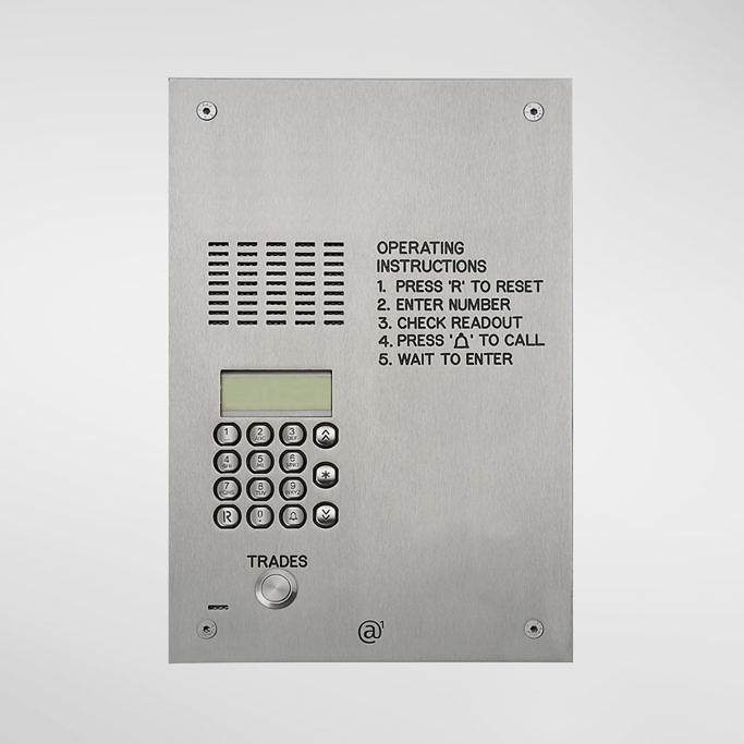 71668 Allgood Secure Audio Entry Panel With Digital Dial Keypad