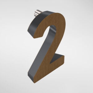 2852 Holt ‘2’ Door Numeral