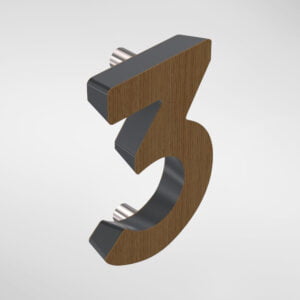 2853 Holt ‘3’ Door Numeral