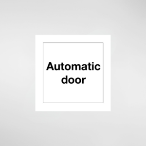 Automatic Door Sign