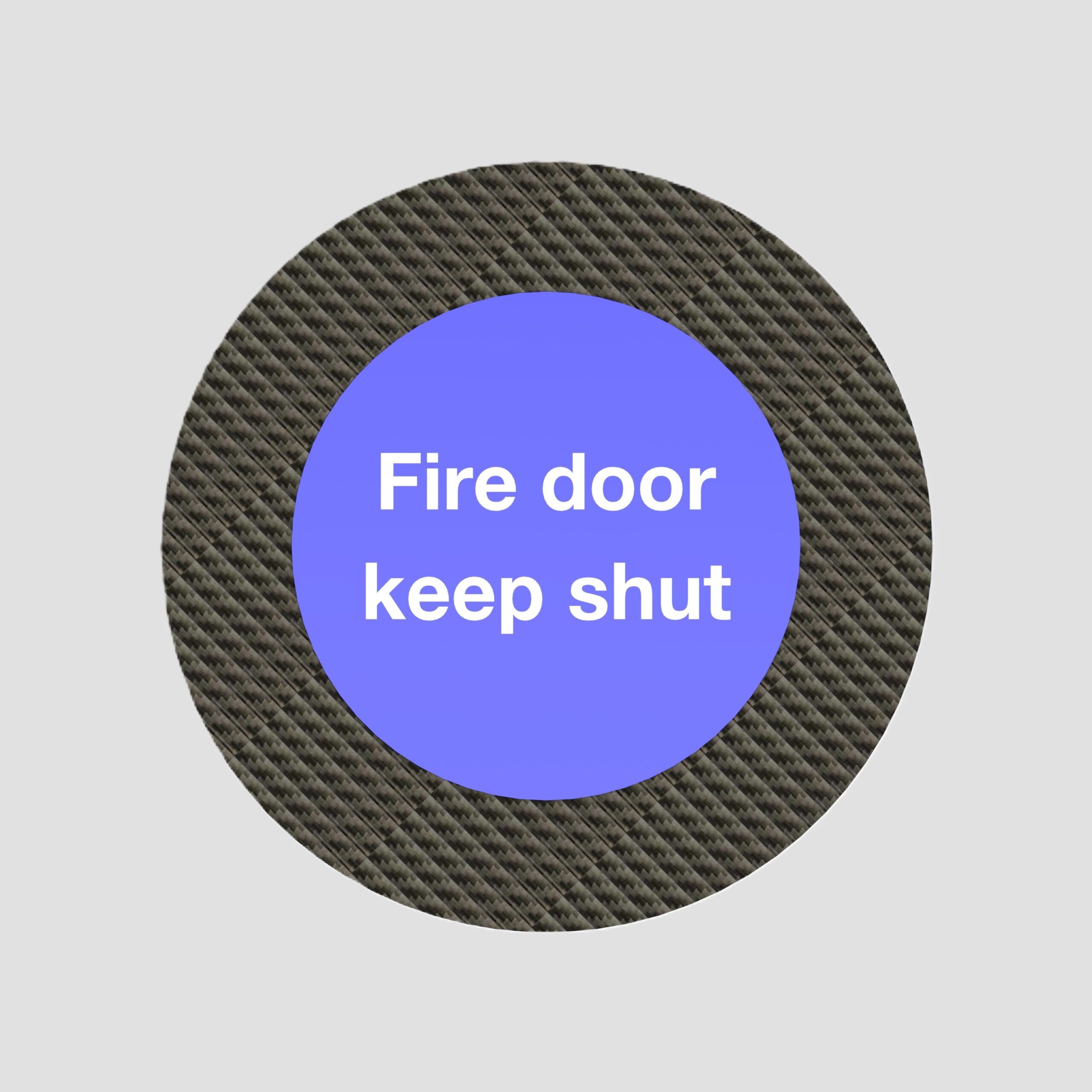 Fdkls Signage Allgood Carbon Fibre Self Adhesive ‘FDKS’ Sign Ø76m