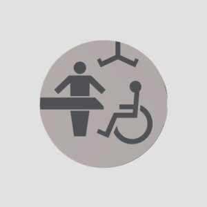 Modric® Self Adhesive ‘Changing Places’ Sign