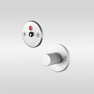 knurled wc bathroom turn with privacy indicator, high quality, durable, water resistant, water proof, made from stainless steel